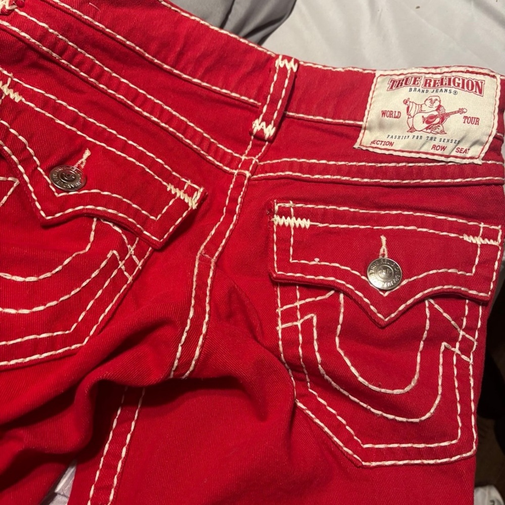 Red true religion jeans